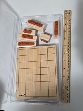 Blank Calendar Background Stamp + Full Calendar (months) Stamps